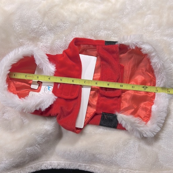 2/$15 NWT 🐕🎄🐈‍⬛ PET CENTRAL DOG or CAT SANTA CLAUS CHRISTMAS OUTFIT Size S - Picture 6 of 6